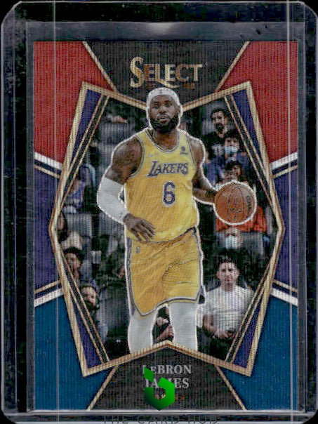 2021-22 Panini Select #195 LeBron James Tri-Color Prizms