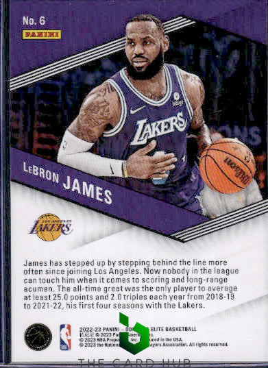 2022-23 Donruss Elite #6 LeBron James Spellbound