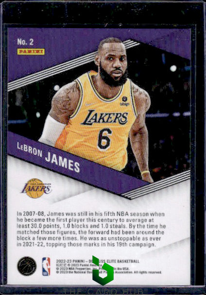 2022-23 Donruss Elite #2 LeBron James Spellbound