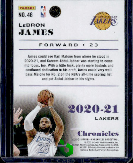 2020-21 Panini Chronicles #46 LeBron James