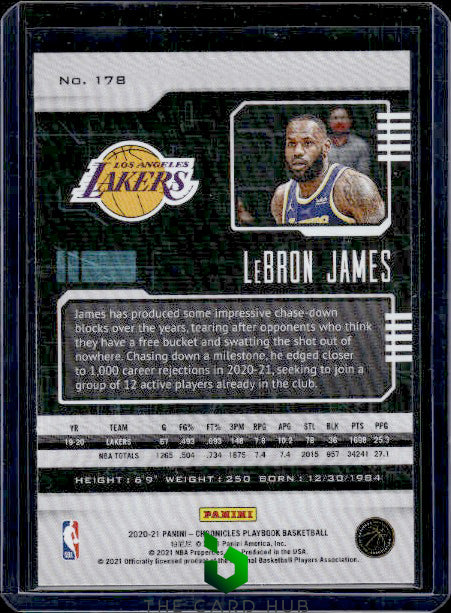 2020-21 Panini Chronicles #178 LeBron James