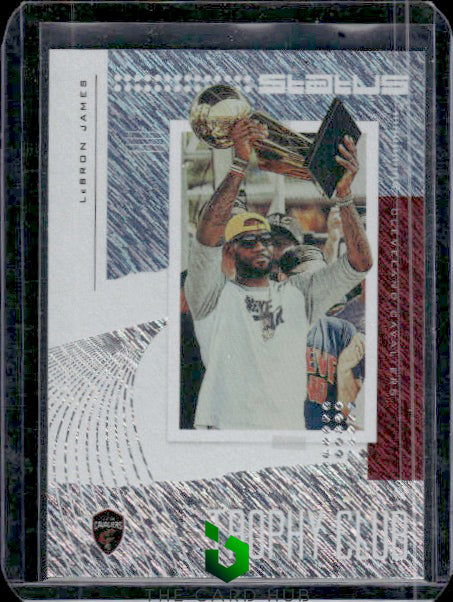 2019-20 Panini Status #5 LeBron James Trophy Club Blue