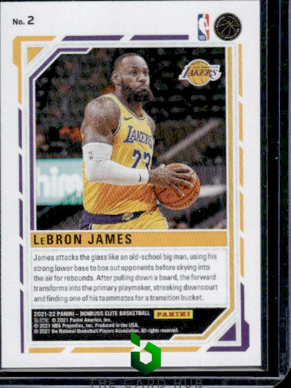 2021-22 Donruss Elite #2 LeBron James Primary Colors