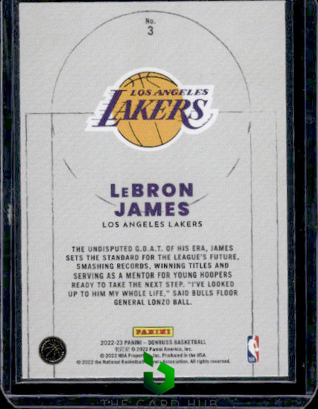 2022-23 Donruss #3 LeBron James Craftsmen