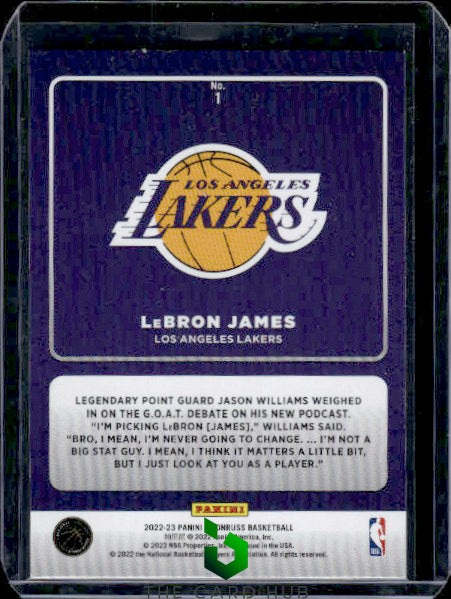 2022-23 Donruss #1 LeBron James Production Line