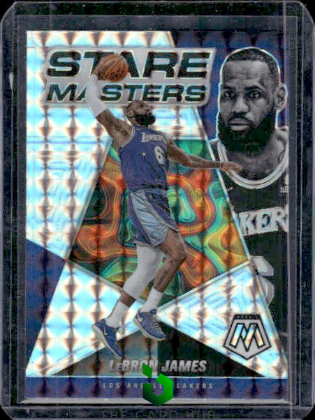 2021-22 Panini Mosaic #6 LeBron James Stare Masters Mosaic