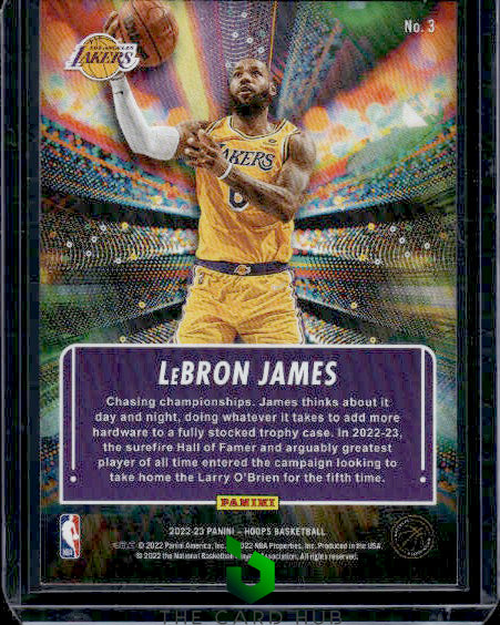 2022-23 Hoops #3 LeBron James Hoopla