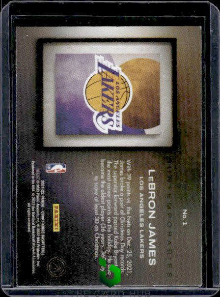 2021-22 Panini Court Kings #1 LeBron James Contemporaries