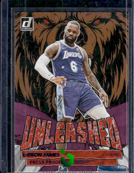 2022-23 Donruss #3 LeBron James Unleashed Purple Press Proof