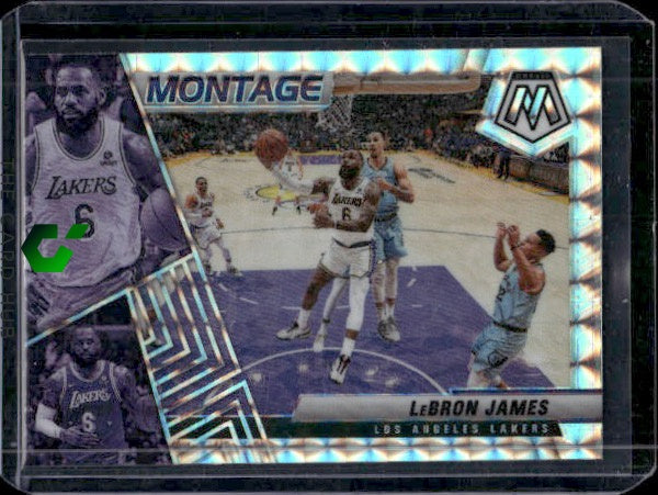 2021-22 Panini Mosaic #23 LeBron James Montage Mosaic