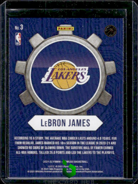 2021-22 Donruss #3 LeBron James Craftsmen Press Proof