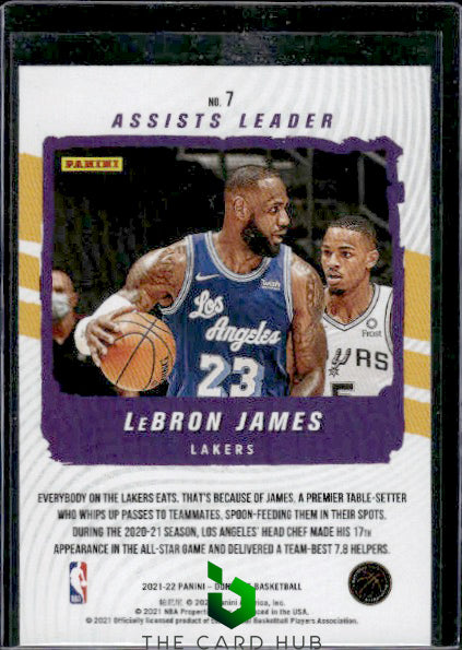 2021-22 Donruss #7 LeBron James Production Line Press Proof