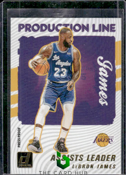 2021-22 Donruss #7 LeBron James Production Line Press Proof