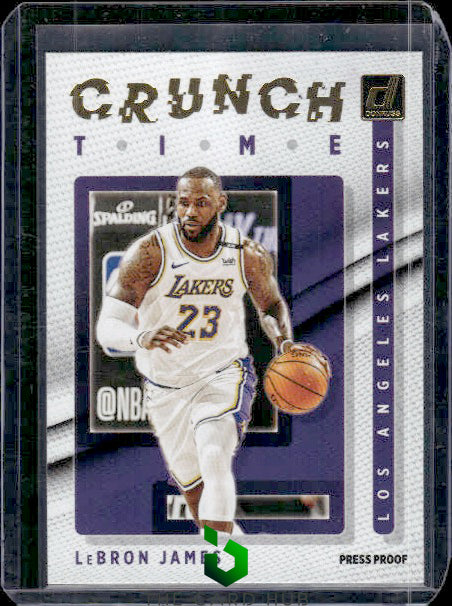 2021-22 Donruss #10 LeBron James Crunch Time Press Proof