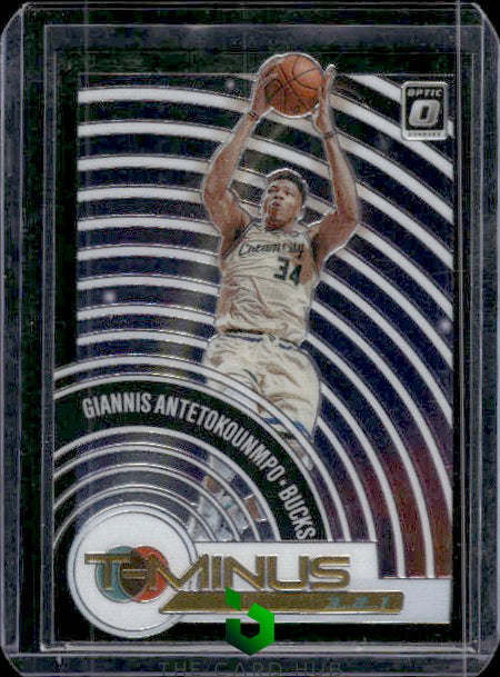 2020-21 Donruss Optic #15 Giannis Antetokounmpo T-Minus 3...2...1