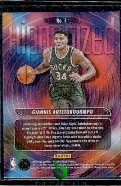 2021-22 Hoops #1 Giannis Antetokounmpo HIPnotized