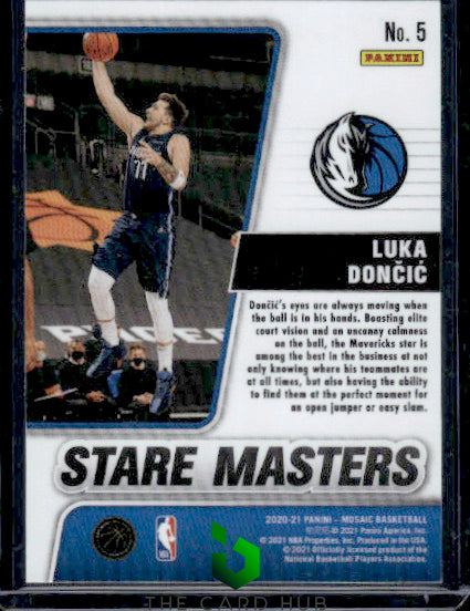 2020-21 Panini Mosaic #5 Luka Doncic Stare Masters