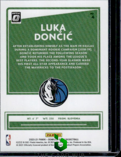 2020-21 Donruss Optic #4 Luka Doncic All-Stars