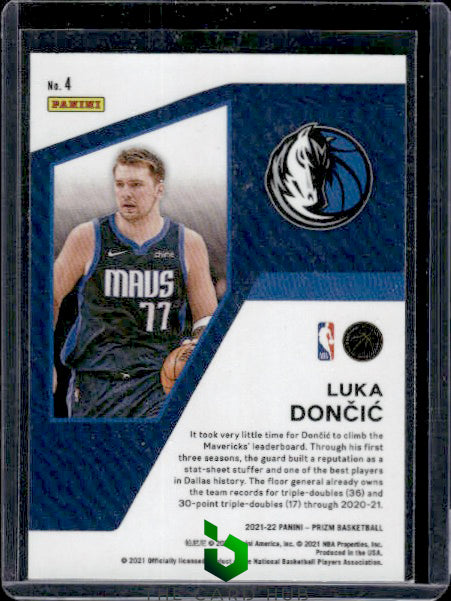 2021-22 Panini Prizm #4 Luka Doncic Mindset