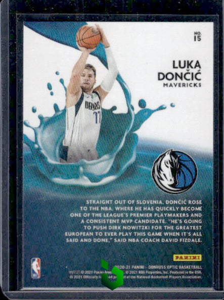 2020-21 Donruss Optic #15 Luka Doncic Splash!