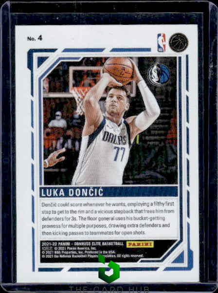 2021-22 Donruss Elite #4 Luka Doncic Primary Colors