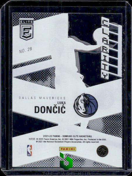 2021-22 Donruss Elite #26 Luka Doncic Clarity