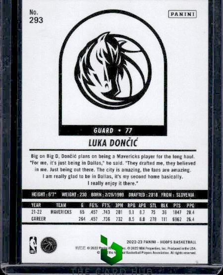 2022-23 Hoops #293 Luka Doncic