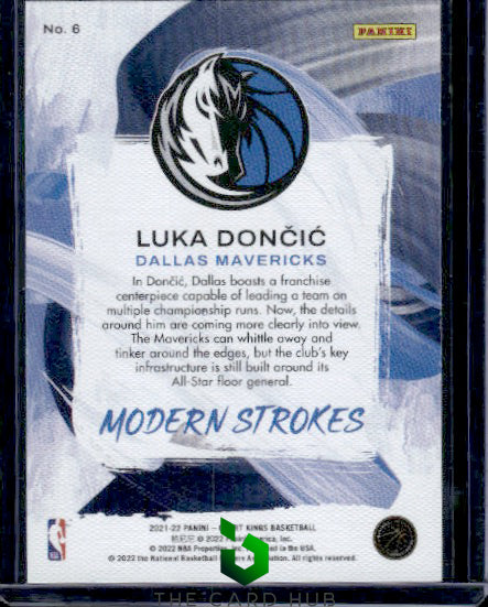 2021-22 Panini Court Kings #6 Luka Doncic Modern Strokes