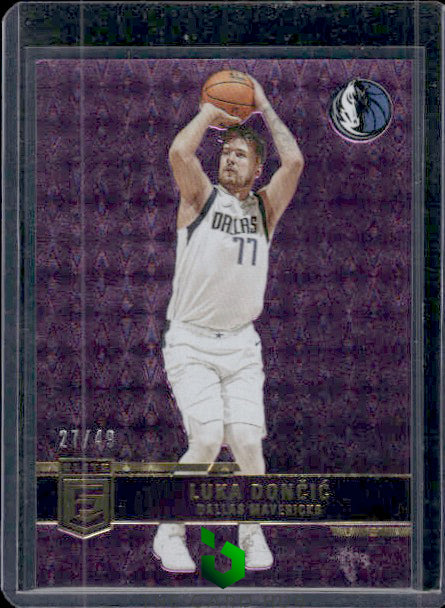 2021-22 Donruss Elite #109 Luka Doncic Purple #/49