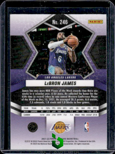 2021-22 Panini Mosaic #246 LeBron James