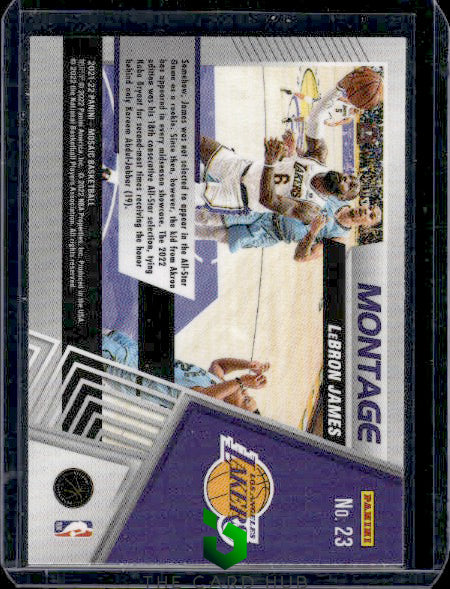 2021-22 Panini Mosaic #23 LeBron James Montage