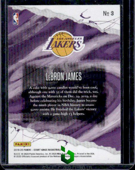 2019-20 Panini Court Kings #3 LeBron James