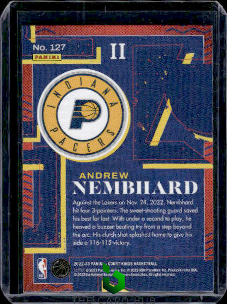 2022-23 Panini Court Kings #127 Andrew Nembhard Level 2 RC