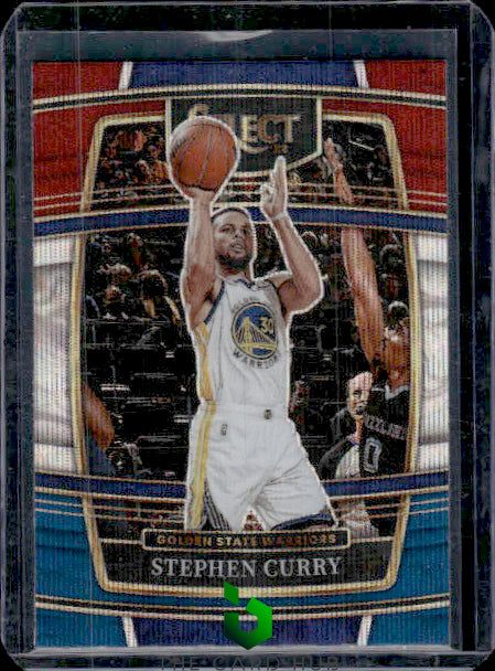 2021-22 Panini Select #94 Stephen Curry Tri-Color Prizms