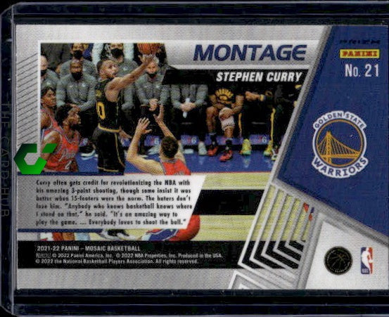 2020-21 Panini Mosaic #28 Stephen Curry Montage Mosaic