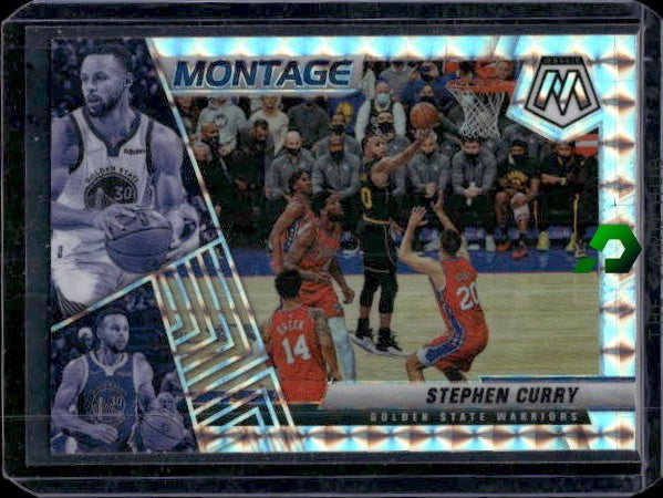 2020-21 Panini Mosaic #28 Stephen Curry Montage Mosaic