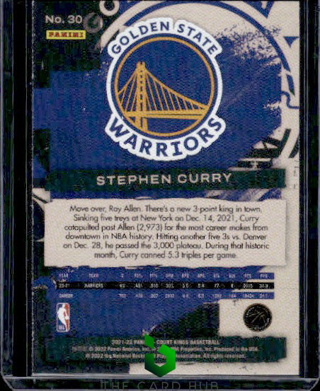 2021-22 Panini Court Kings #30 Stephen Curry