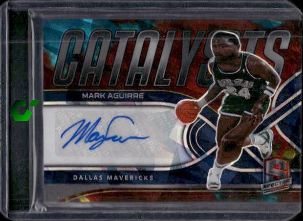 2021-22 Panini Spectra #CAS-MAG Mark Aguirre Catalysts Signatures Astral #/49