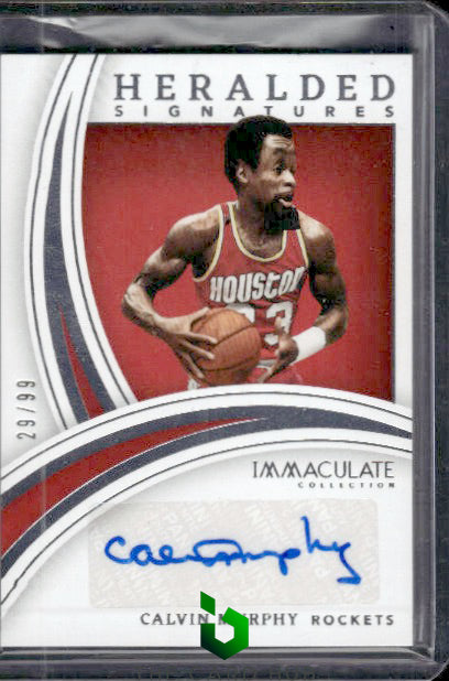 2021-22 Panini Immaculate #HS-CVM Calvin Murphy Heralded Signatures #/99