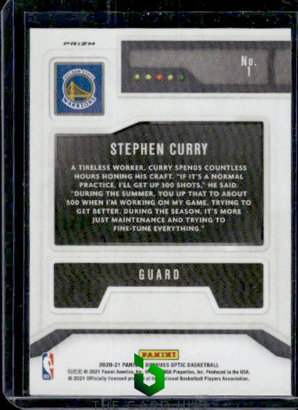 2020-21 Donruss Optic #1 Stephen Curry T-Minus 3...2...1