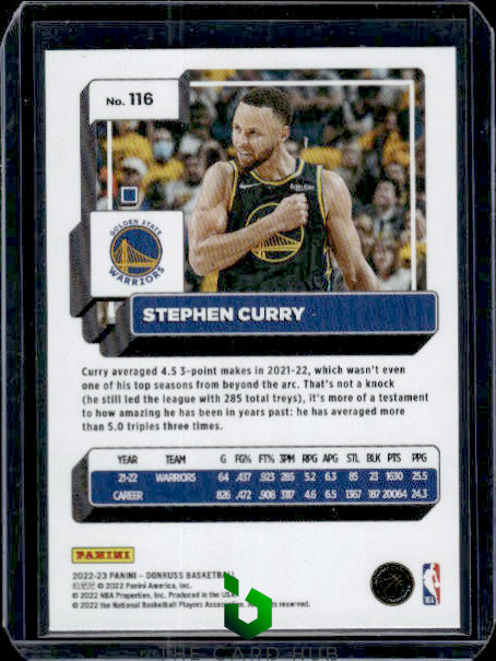 2022-23 Donruss #116 Stephen Curry