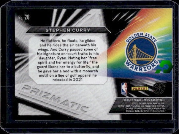 2021-22 Panini Prizm #26 Stephen Curry Prizmatic