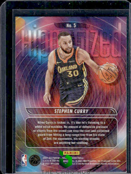 2021-22 Hoops #5 Stephen Curry HIPnotized