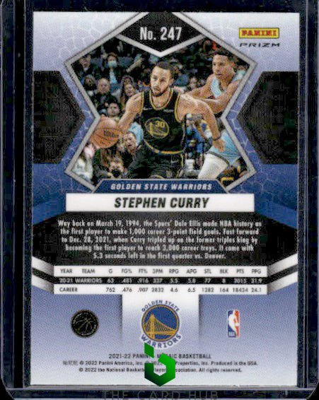 2021-22 Panini Mosaic #247 Stephen Curry Mosaic