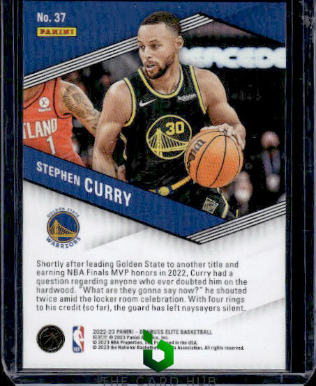 2022-23 Donruss Elite #37 Stephen Curry Spellbound