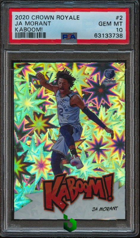 2020-21 Panini Crown Royale #2 Ja Morant Kaboom! PSA 10