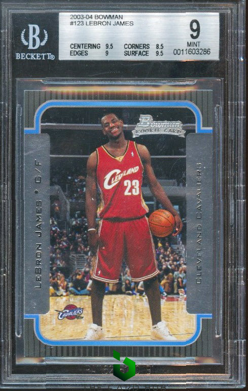 2003-04 Bowman #123 LeBron James BGS 9 RC