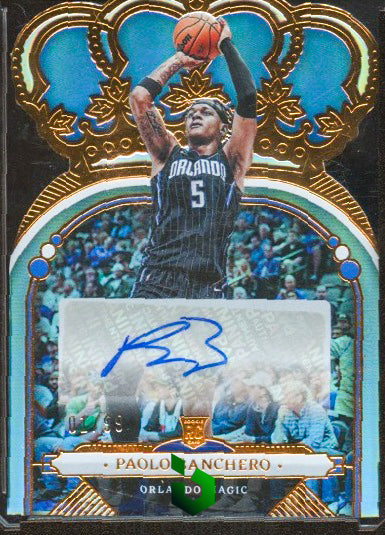 2022-23 Panini Crown Royale #RCA-PBC Paolo Banchero Rookie Crown Auto #/99 RC