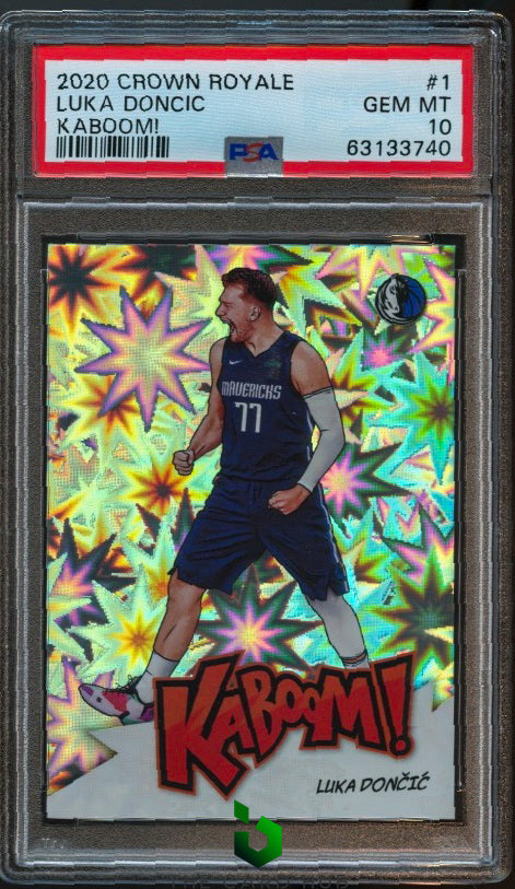 2020-21 Panini Crown Royale #1 Luka Doncic Kaboom! PSA 10