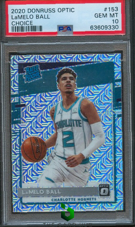 2020-21 Donruss Optic #153 LaMelo Ball Choice PSA 10 RC